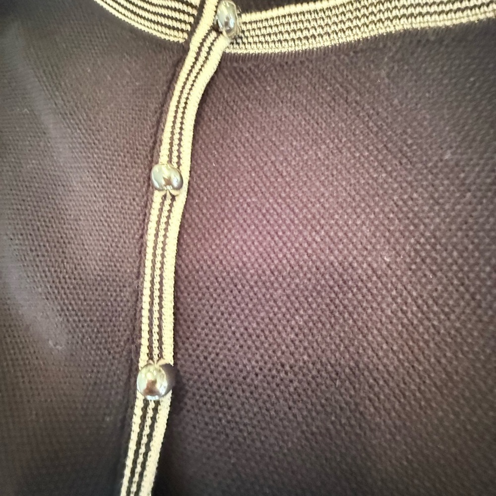 Les Copains 3/4 Sleeve Navy Boatneck Sweater Size 44/XL MSRP $550 from Saks - Picture 8 of 13